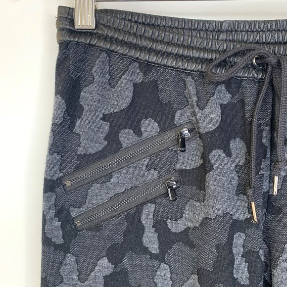DAVID LERNER x Revolve Faux Leather‎ Camouflage Moto Jogger Sz M - Picture 3 of 13